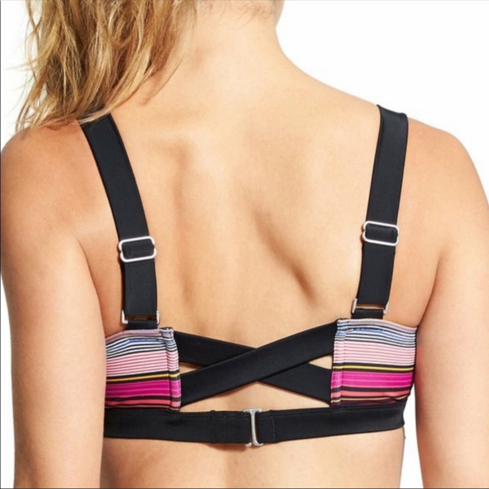 Athleta Purple Capri stripe PURA Bikini set - Picture 3 of 10